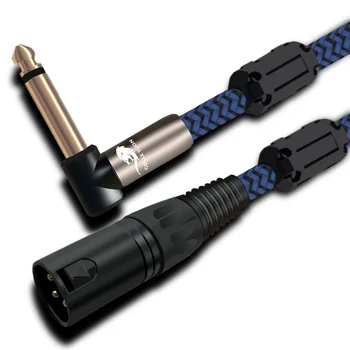 

3Pin XLR Male to 1/4'' TS Mono 6.35mm Male Audio Cable For Mixer Console Amplifiers Microphones DJ Equipment Mic 1m 2m 3m 5m