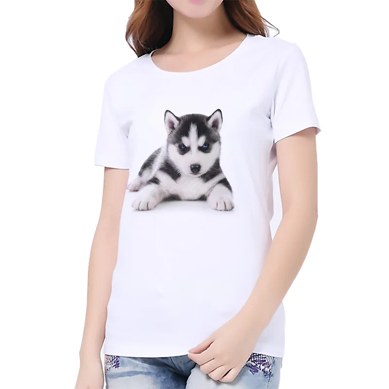 S-3XL Женская 3D забавная белая мягкая Повседневная футболка с принтом кота Летняя Повседневная футболка с коротким рукавом с круглым вырезом дешевая одежда Топ Femme - Цвет: A0684-8