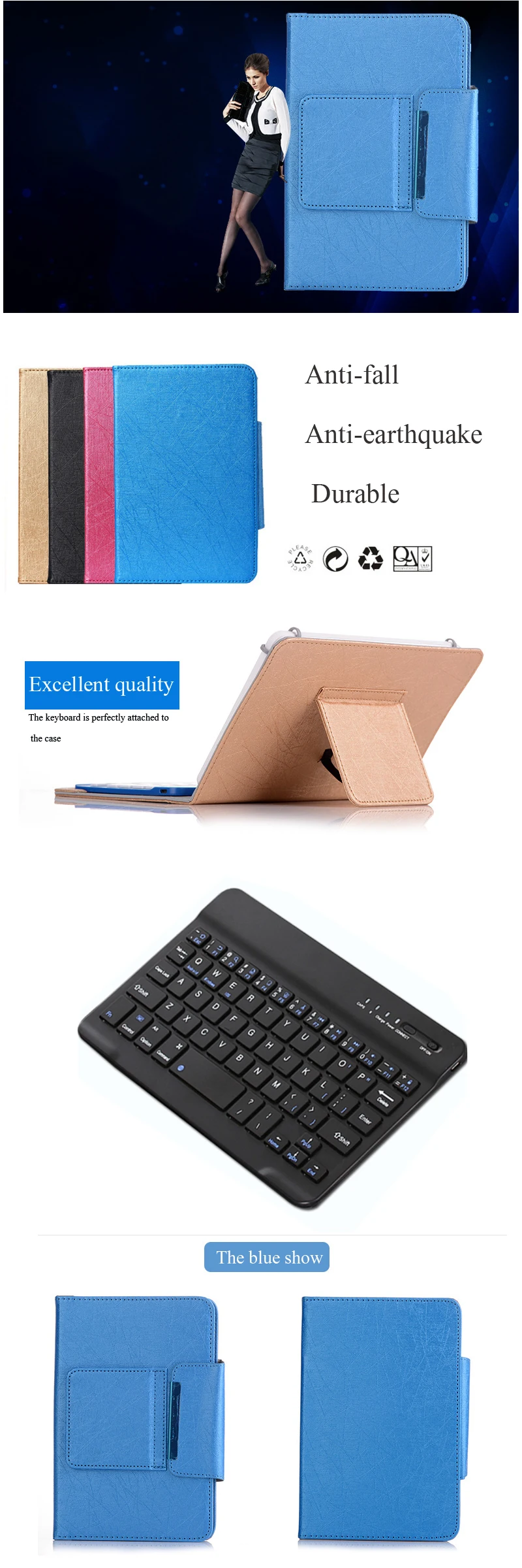 Для Teclast M20 ALLDO cube M5 M5X Onda x20 cube M5S M5xs 10," планшет Съемный беспроводной Bluetooth клавиатура Folio PU Чехол