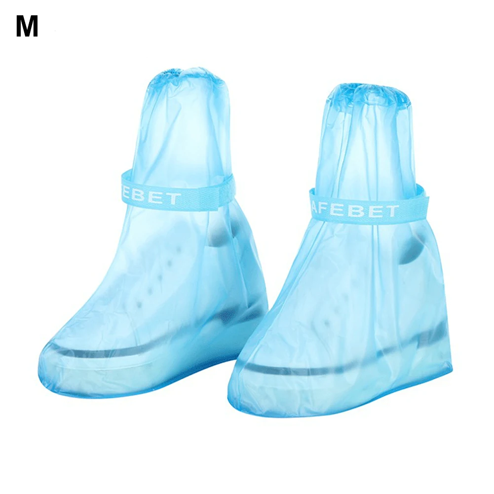 

Children Adult Shoe Cover PVC Outdoor Reusable Waterproof Thicken Overshoes Non-Slip Rainboots