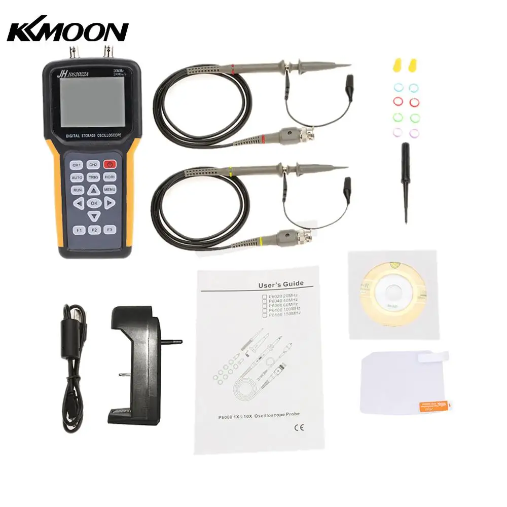 

Handheld Digital TFT LCD Dual-channel 2 Channels Oscilloscope Portable Scope Meter 20MHz Bandwidth 200MSa/s Sample Rate