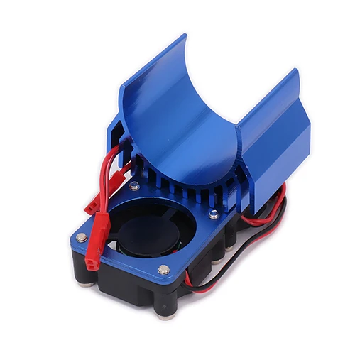 540/545/550 Размеры мотор теплоотвод с вентилятором охлаждения головки Vent Топ JST для 1/10 радиоуправляемая модель автомобиля HSP HPI Wltoys Himoto Tamiya по супер скидке радиатора - Цвет: Dark Blue