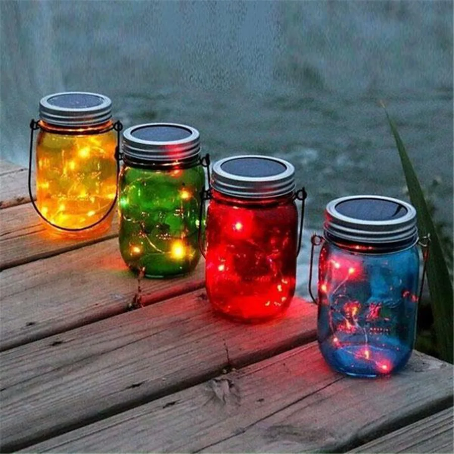 Multicolor-Changing-Fairy-Light-10LED-Solar-Mason-Jar-Light-For-Glass-Jars-Party-Decor-Solar-Lights
