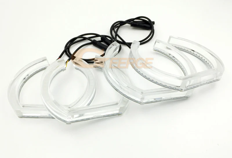 Для BMW F01 F02 F03 F04 730d 740d 740i 750i 760i 2008-2012 DTM Стиль светодио дный Ангел глаз Комплект двойной белый янтарь горки