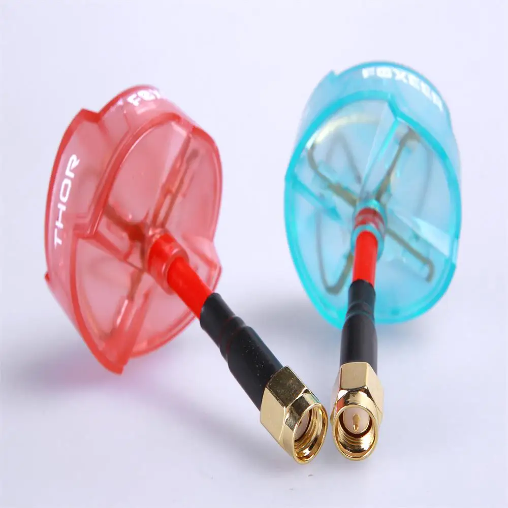 Foxeer 3dBi TX/RX RHCP Omni RP SMA синяя розовая FPV антенна для фотоаппарата запасная часть
