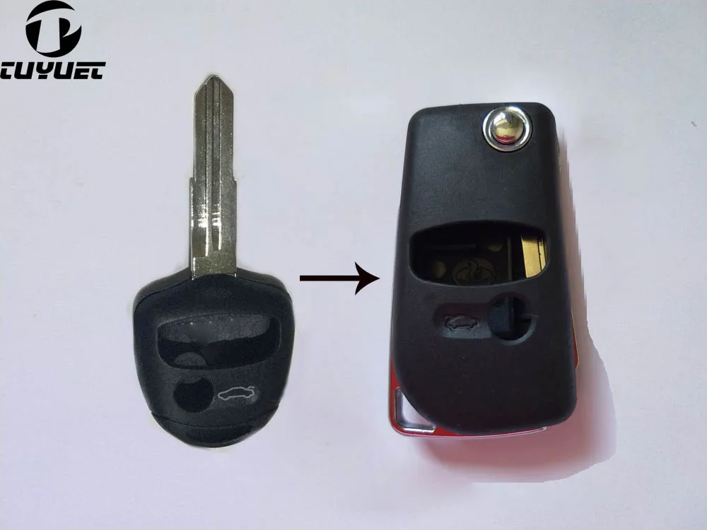 Складной чехол-книжка с 3 кнопками для Mitsubishi