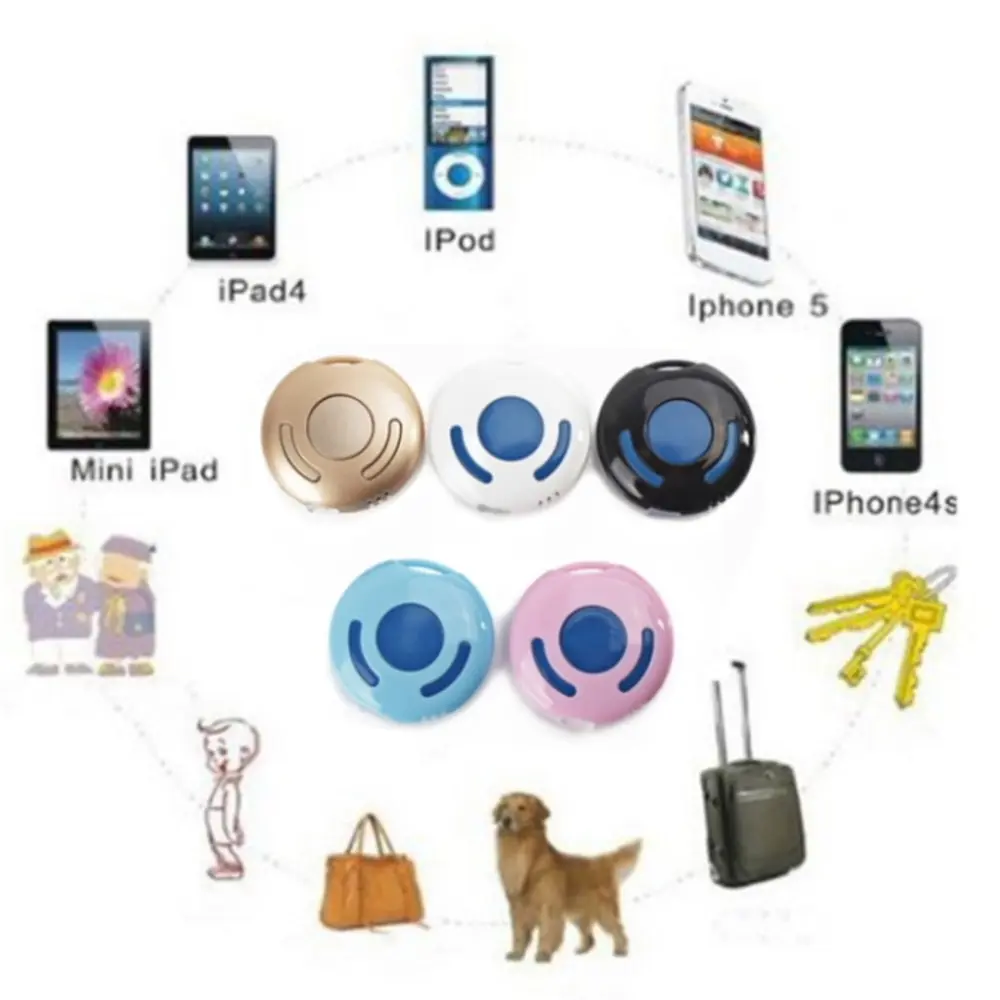 

Mini Anti-lost Key Chain Finder Bluetooth 4.0 Anti-lost alarm With Micro USB Charger For iPhone5 for iPhone4s for iPad