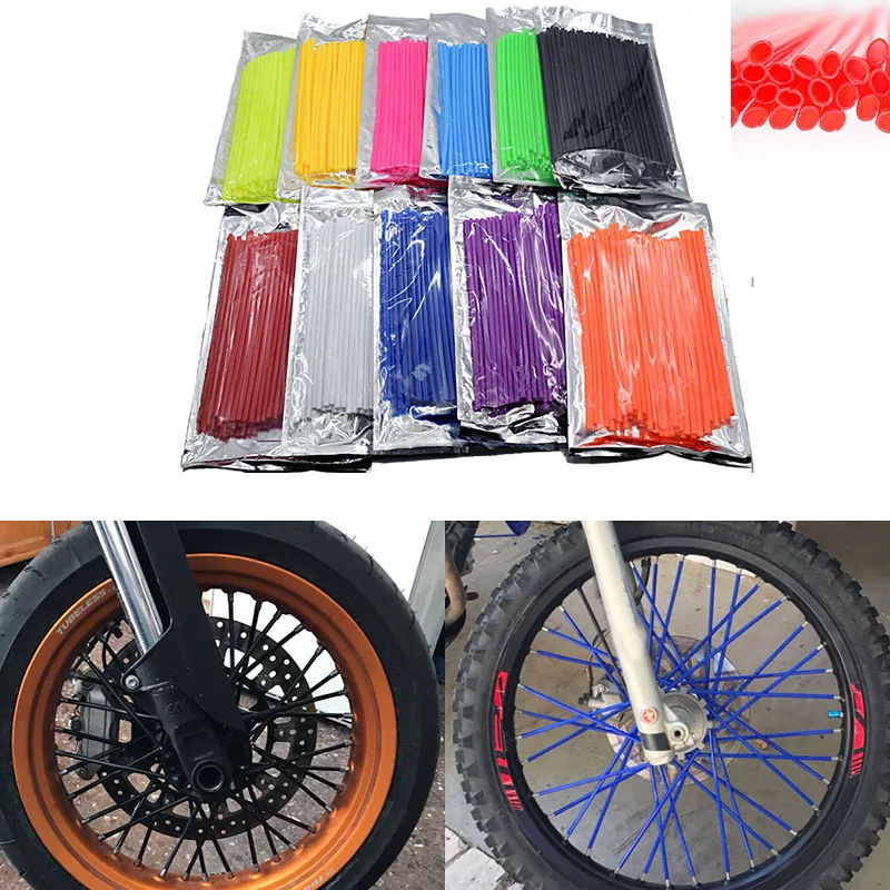 

Motorcycle Motorcross Dirt Bike Enduro Off Road Rim Wheel spoke skins cover For Yamaha Ducati KTM Suzuki Honda Kymco Harley ATV