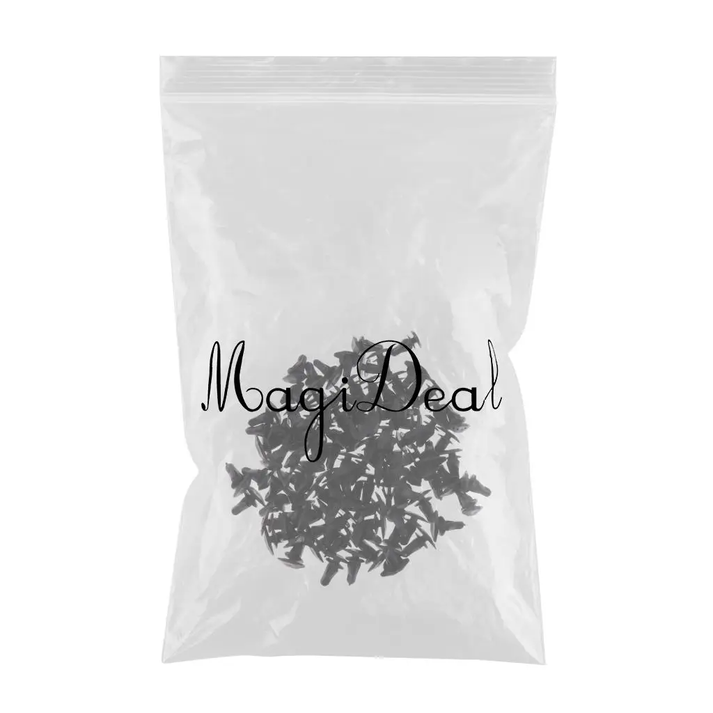 100 Pieces Car Door Sealing Strip 7.8mm Push Plastic Rivets Retainer Clips Light Weight Excellent Insulation