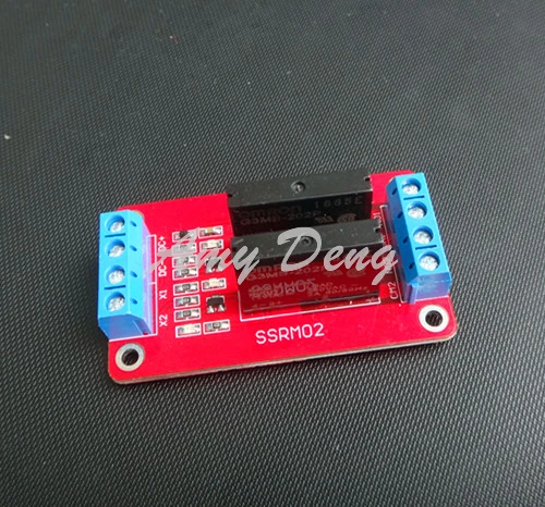 

2pcs/lot 2 way solid state relay module / high level /5V/12V/24V oponal