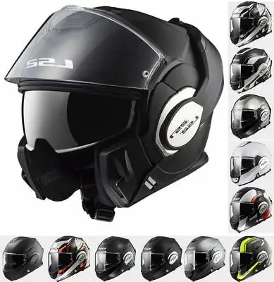 

LS2 FF399 Modular Flip Up Helmets Valiant Convert Road Uraban Motorcycle Bike HELMET