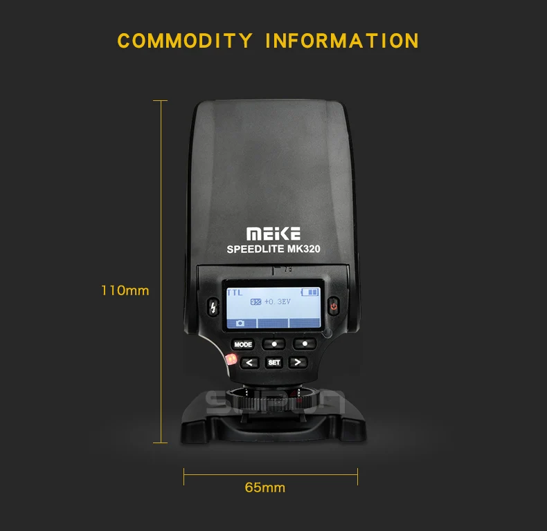 Вспышка Meike MK320 MK 320 TTL Speedlite HSS для камеры Nikon J3 D7100 D5300 D5100 D5200 D5000 D3300 D3200 D3100 D750 D8|meike