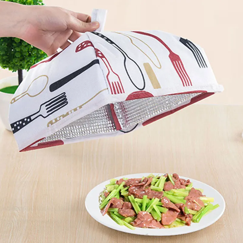 

Creative Kitchen Dustproof Oxford Cloth Food Cover Heat Preservation Table Shield Dish Protector Preventing Cool Kitchen Tool