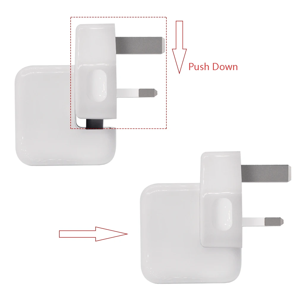 USB настенное зарядное устройство Aobiny 3PIN вилка стандарта Великобритании для USB порта переменного тока 5 В 2A адаптер для мобильных телефонов, планшетов и других USB устройств