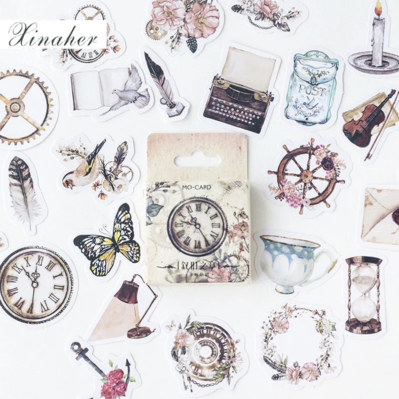 

46 pcs/lot vintage gothic mini paper sticker decoration stickers DIY craft diary scrapbooking planner kawaii label sticker
