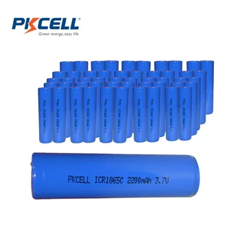 

50Pcs/PKCELL ICR18650 3.7V Battery 18650 2200mAh Rechargeable Batteries Li-ion Battery