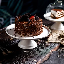 В скандинавском стиле, ретро керамика, тарелка для торта, стеклянная крышка, десертный стол, дисплей, подставка, поднос, для дома, кухни, украшение, праздничные, вечерние