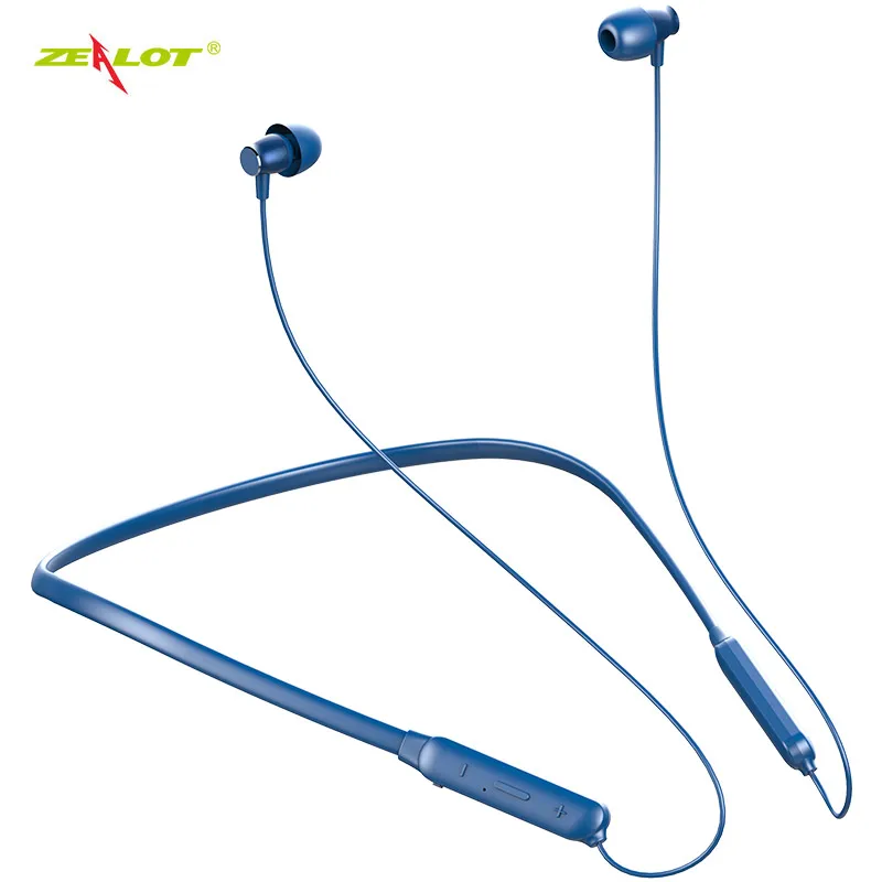 Zealot H15 спортивные bluetooth-наушники с шейным ремешком, беспроводные стерео наушники IPX5 с защитой от пота, bluetooth-гарнитура для телефонов, наушники aptx - Цвет: Blue