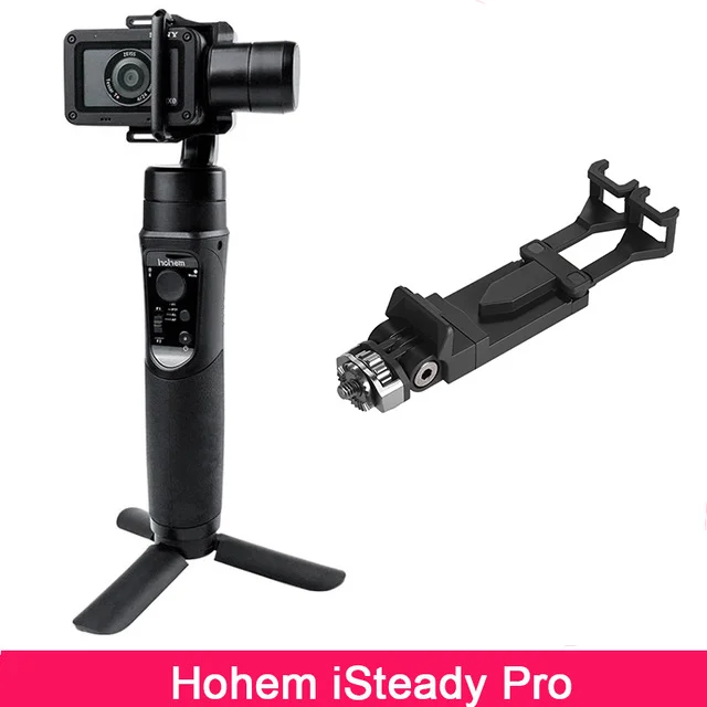 Hohem iSteady Pro 3-осевой ручной карданный стабилизатор для sony RX0 Gopro Hero 7 6 5 4 3 SJCAM YI Cam PK Feiyutech G6 5 - Цвет: with phone holder