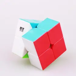 QIYI 2X2X2 магический скоростной куб Qidi магические кубики 2X2 50 мм Мини карманная наклейка меньше Нео Куб Profissional Puzzle куб обучающий игрушка