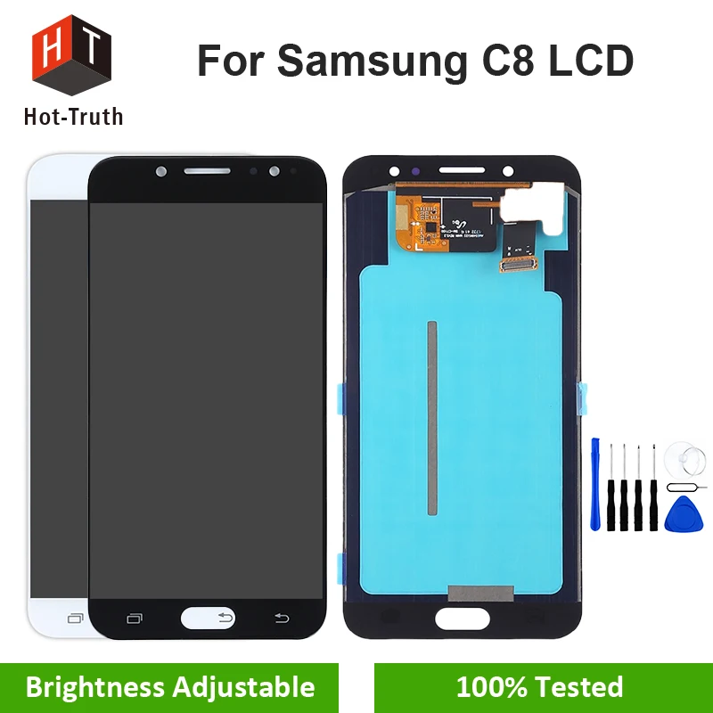 

Hot-Truth 5.5" Super AMOLED Display For Samsung Galaxy C8 C7100 LCD Touch Panel Screen Digitizer Assembly For C7 2017 C710F/DS