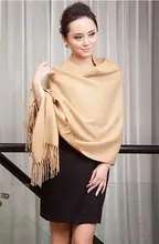 Camel 2018 New Large Long Cashmere Pashminas Craves Europe and America Women’s Shawl Scarf Wrap Multicolor SW05-D