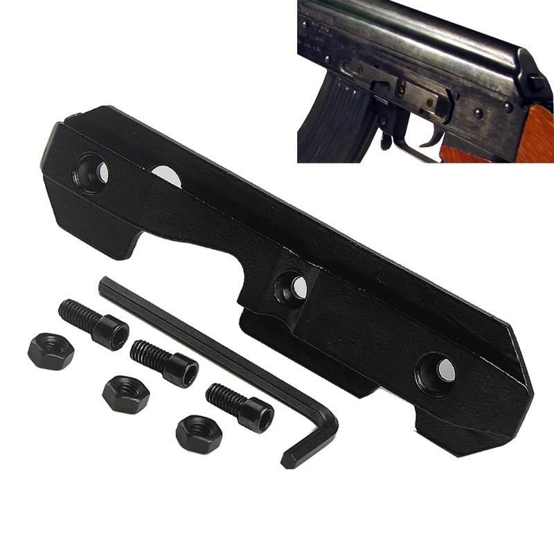 Tactical Airsoft Scope Side Rail Mount Metal Dovetail Adapter for Stamped Blank Receiver Hunting Accessories RL2-0032-09