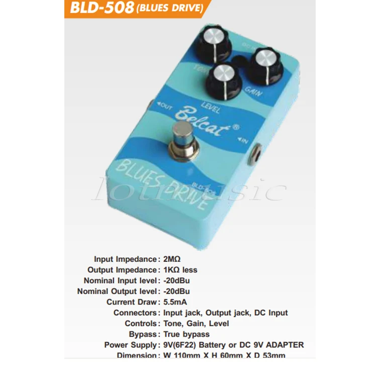 Belcat BLD 508 FX педаль блюз привод эффектов для электрической гитары бас|pedal blues|effect