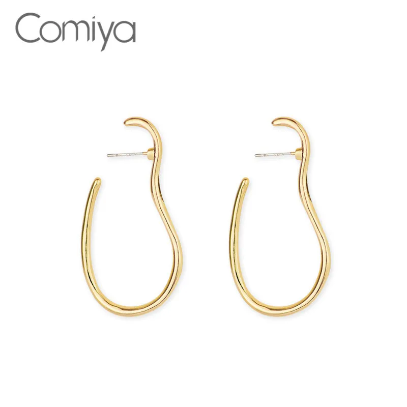 

Comiya Drop Earrings For Women Gold Color Zinc Alloy Geometric Dangle Earring Indian Jewelry Statement Korean Bijoux Boho Brinco