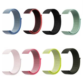 

For Apple Watch Series 4 Adjustable Bracelet Wrist Band Sport Double Color Nylon Watchband Smart Wearable Watch Strap 40mm 44mm