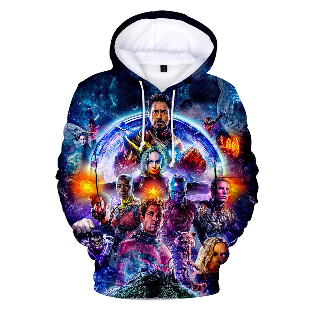 

New Men's and Women's Avengers Alliance 4 Hoodie Loose 3D Digital Printing Pullovers Autumn and winter avengers endgame 2019