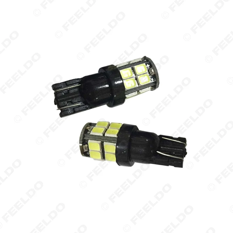 FEELDO 2 шт. 7 цветов 194 168 T10 2835 Chip 20SMD Dual Elec Board Клин Автомобильные светодиодные
