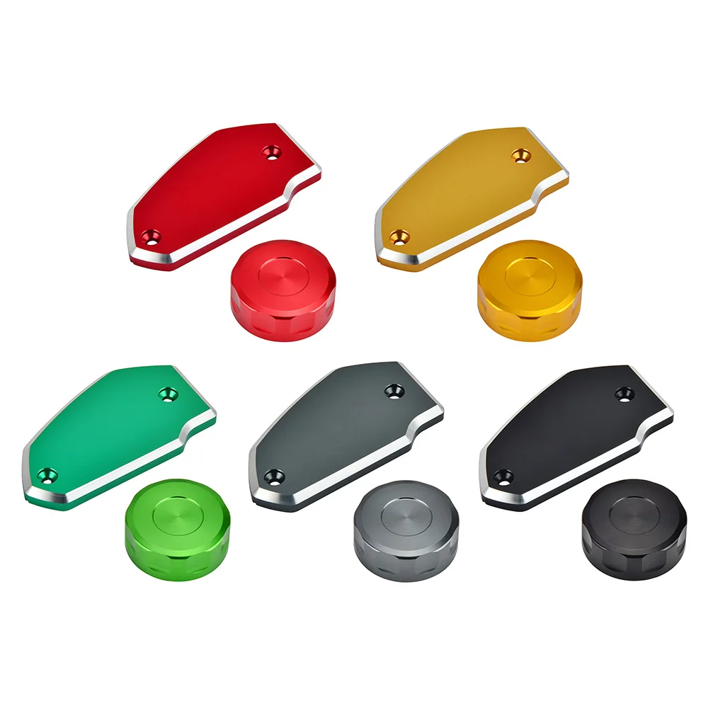 H2CNC Front Rear Brake Master Cylinder Reservoir Covers Caps Cases For KAWASAKI Ninja 400/R 2011-2018 Z650 2017-2018 VERSYS1000 2015-2018