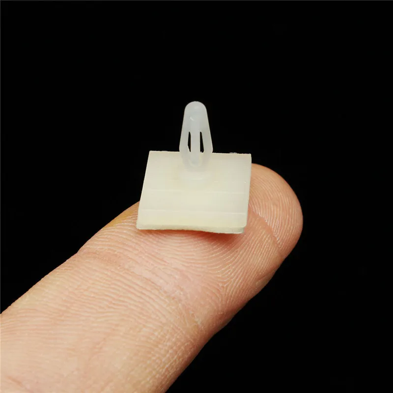 100Pcs Nylon Plastic Adhesive Spacer Standoff Locking Snap-In Posts Fixed Clips