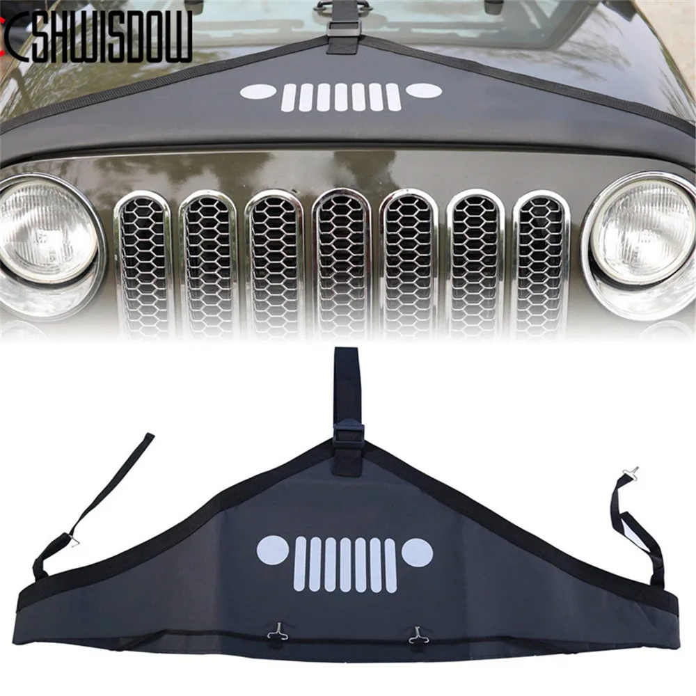 For 20072017 Jeep Wrangler Jk Car Hood Cover Front End Bra Protector