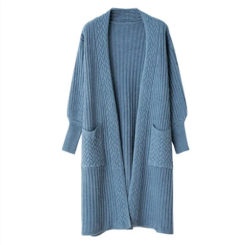 Women Sweaters and Cardigans 2018 New Fashion Autumn Winter Long Sleeve Loose Knitted V-neck Cardigan Female |