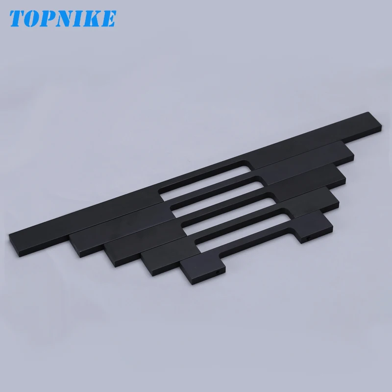 TOPNIKE ручки для шкафа матовые черные/матовые Серебристые два цвета на выбор