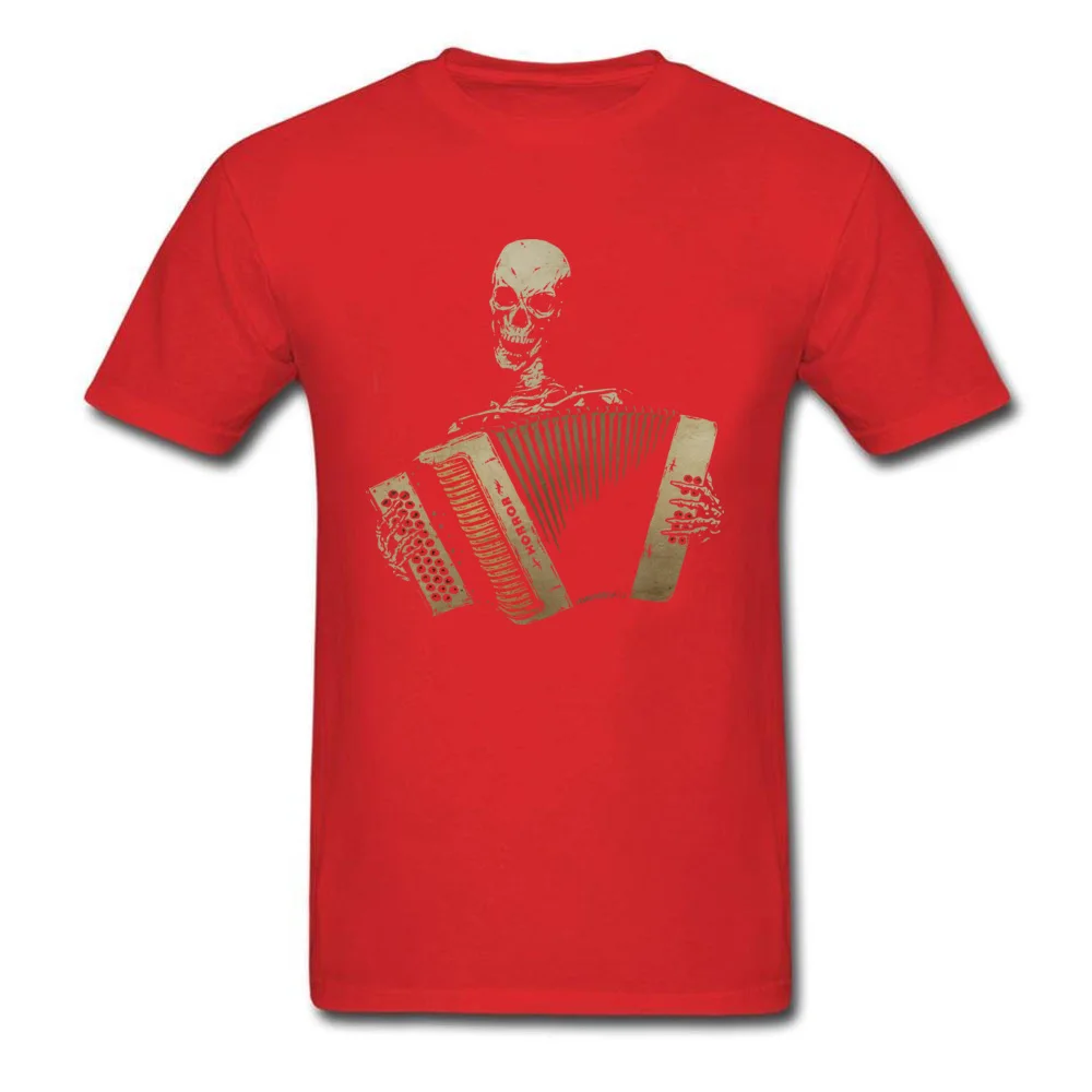 Custom T Shirts Graphic O Neck The Piano Accordion Blues 100% Cotton Men Tops Tees Slim Fit Short Sleeve Tee-Shirts The Piano Accordion Blues red