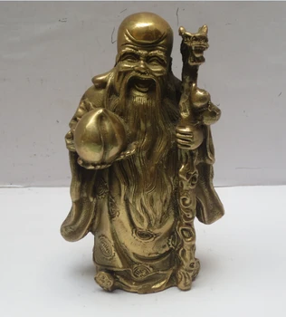 

christmas decorations for home+ High 6inch Metal crafts Home Decoration Chinese Brass Carved God of longevity Statue/Sculpture