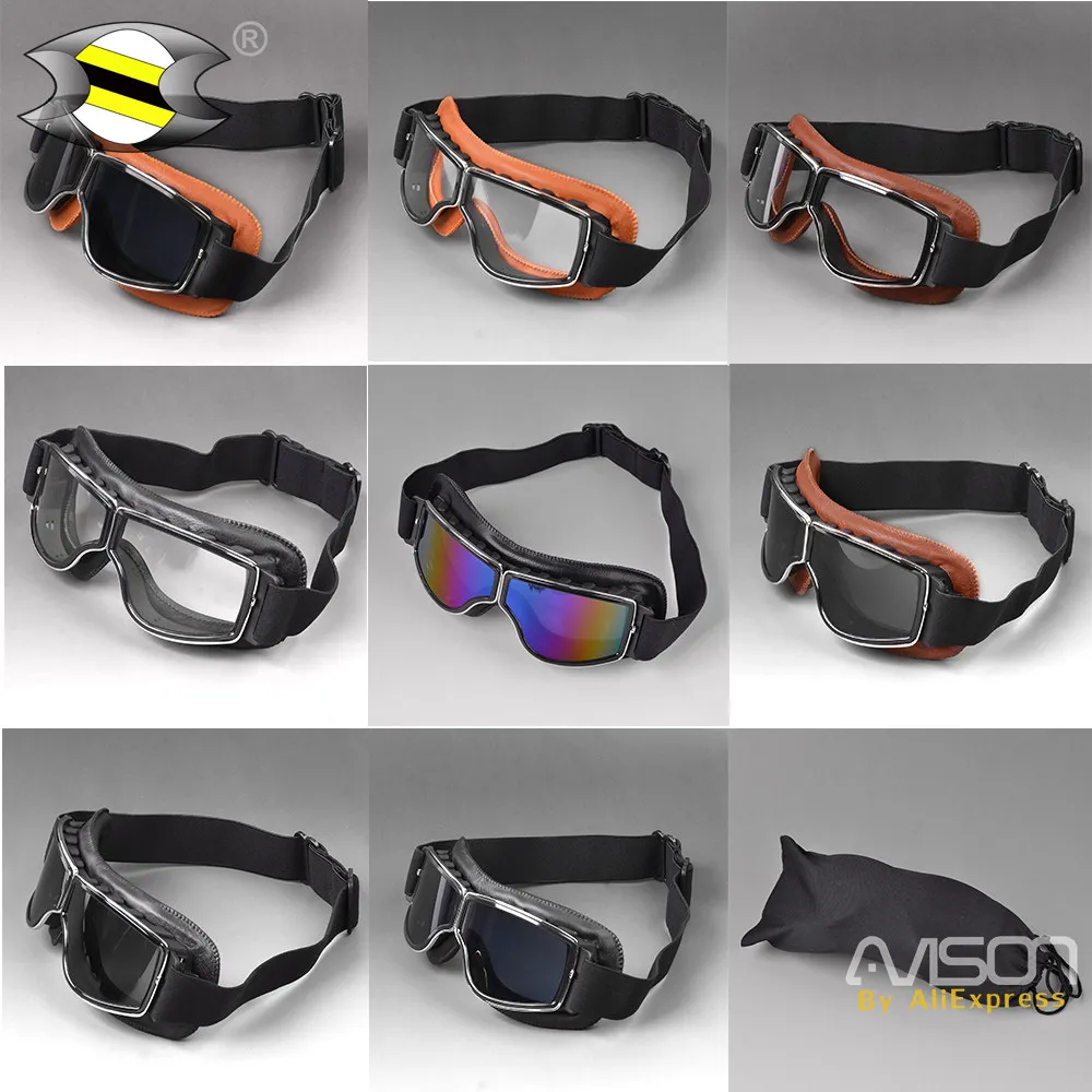Buy Helmet Goggles Motorcycle Goggle Vintage Glasses
