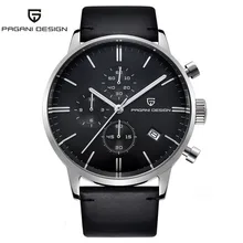PAGANI Design Top Brand Luxury Simple Chronograph Stainless Steel Men's Watch Military Quartz Wrist Watches Dress Clock Male pagani design sport watches men s luxury brand stainless steel chronograph watch male waterproof quartz wrist watch men clock