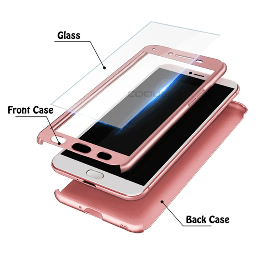 MOUSEMI Hard Case For Huawei P8 P9 Lite 2016 2017 P10 Plus 360 Full Cover Protect Case Glass For Huawei P20 Lite Pro Phone Cases (1)