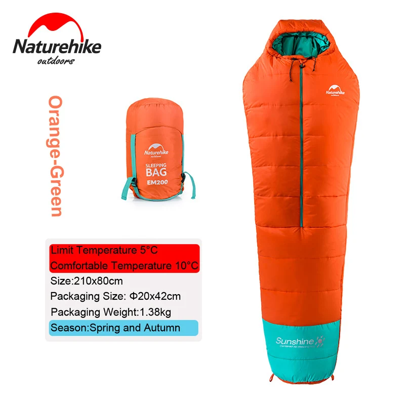 Спальный мешок Мумия Стиль водонепроницаемый портативный легкий 3 сезонный