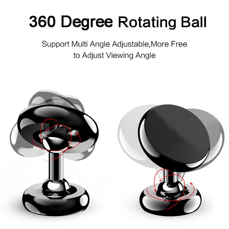 

Mayitr Universal 360 Degree Car Mobile Phone Holder Stand Magnetic Car Dashboard Mount Holder Stand For GPS Cell Phone