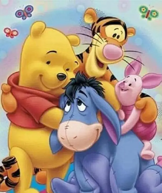 

Full Square/Round Diamond 5D DIY Diamond Painting Kits "Winnie the Pooh family" 3D Embroidery Cross-stitch Mosaic Art Home Decor