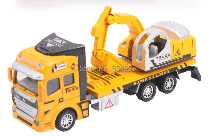 

1:48 DiBang Pull Back Truck Model Car excavator Alloy Metal & Plastic Toy Cars for Children Gift for Boys Free Shipping