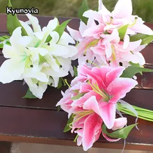 Искусственные Шелковые лилии Kyunovia 11 шт. свадебные букеты сделай