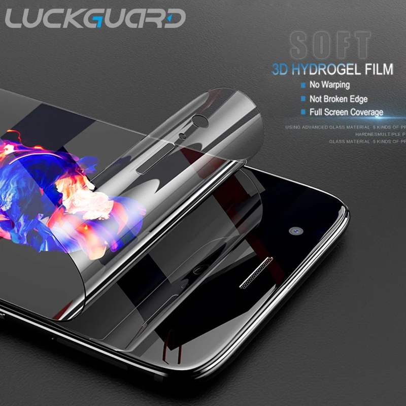 

Original 3D Full Cover Hydrogel Film For OnePLus 5T 6T 7 Pro no Glass Screen Protector For OnePLus 5 6 T 7 Soft Protective Film