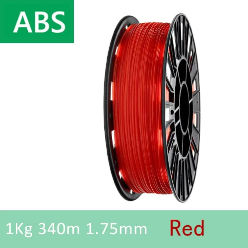 ABS Red 1kg YOUSU PETG/PLA/ABS/FLEX/нейлоновая нить пластик для 3d принтера/1 кг 340 м/диаметр 1,75 мм/ из города - Цвет: ABS Red 1kg