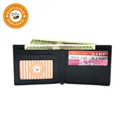 BONAMIE кожаный бумажник для мужчин мужской маленький кошелек для монет сумка кредитной держатель для карт, тонкий кошелек деньги стены
